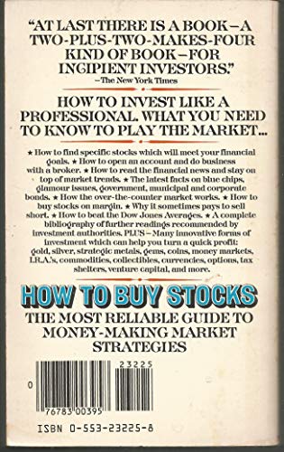How to Buy Stocks 0553232258 Book Cover