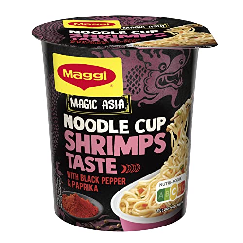 Maggi Magic Asia Noodle Cups, Sortimentsbox, Instant-Nudeln in 6 verschiedenen Geschmacksrichtungen, Leckere Fertiggerichte im praktischen Becher, 48er Pack (48 Becher) – Bild 7