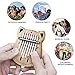 [Upgrade] GECKO 8 Keys Mini Kalimba, Portable Camphor Wood Thumb Piano, Natural Finger Piano Handmade Musical Instrument with Study Instruction, Gift for Kids, Adult Beginners (K8mini)