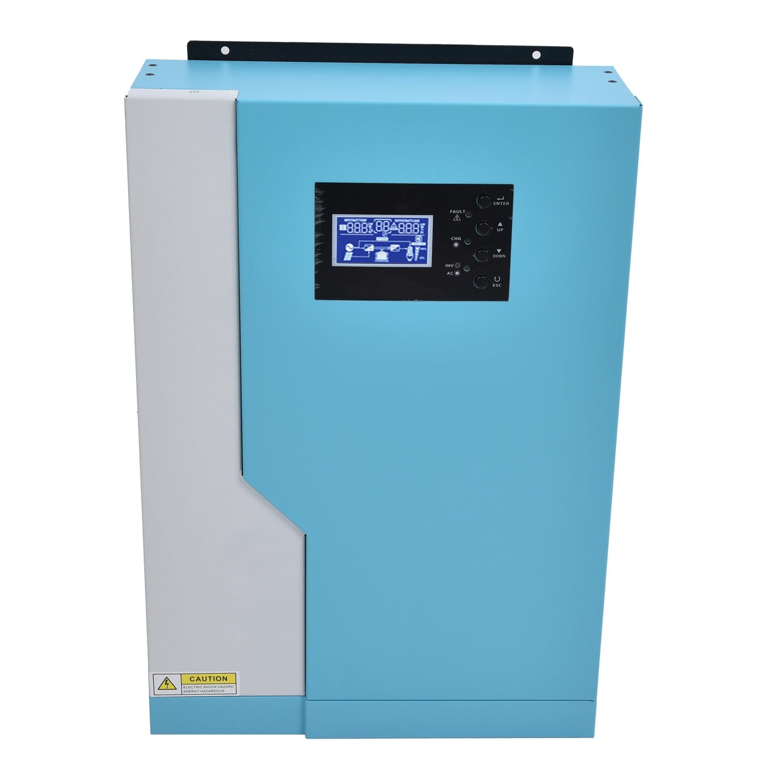 Ładowarka Hybrydowa z Inwerterem Słonecznym, Kontroler MPPT z czystą falą sinusoidalną 230VAC z Wyświetlaczem LCD 3,5KW 24V 5,5KW 48V dla Domowego Układu Słonecznego RV (MPS-V-PLUS-3.)