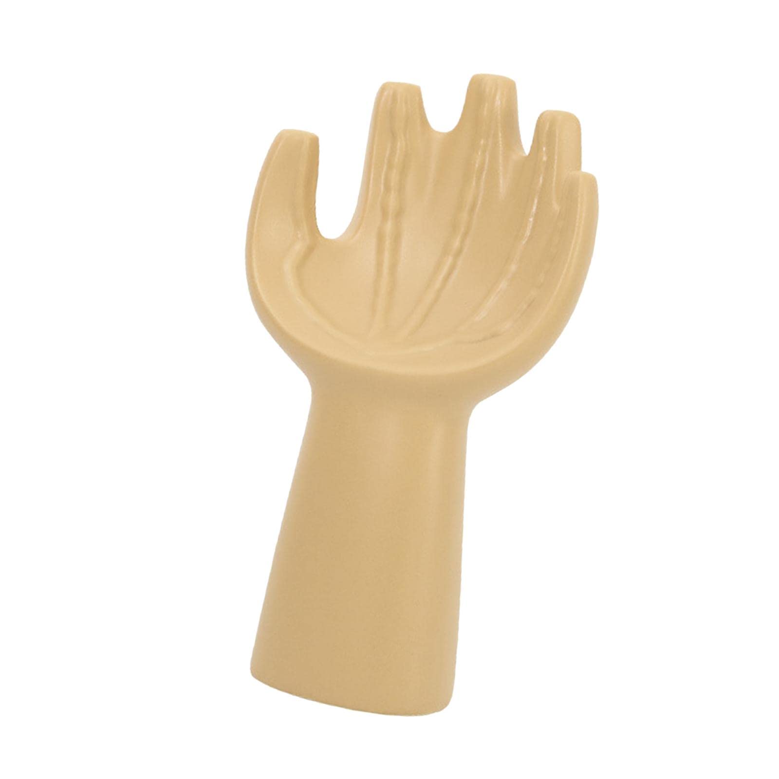 CALANDIS Hand Statue Jewelry Stand Sculpture for Entrance Desk Large Light Orange | 1 Hand Statue