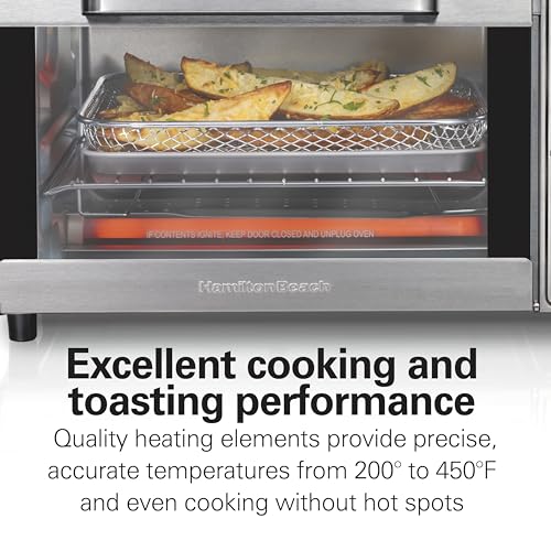 Hamilton Beach 4 Slice Countertop Air Fryer Toaster Oven Combo - image 6