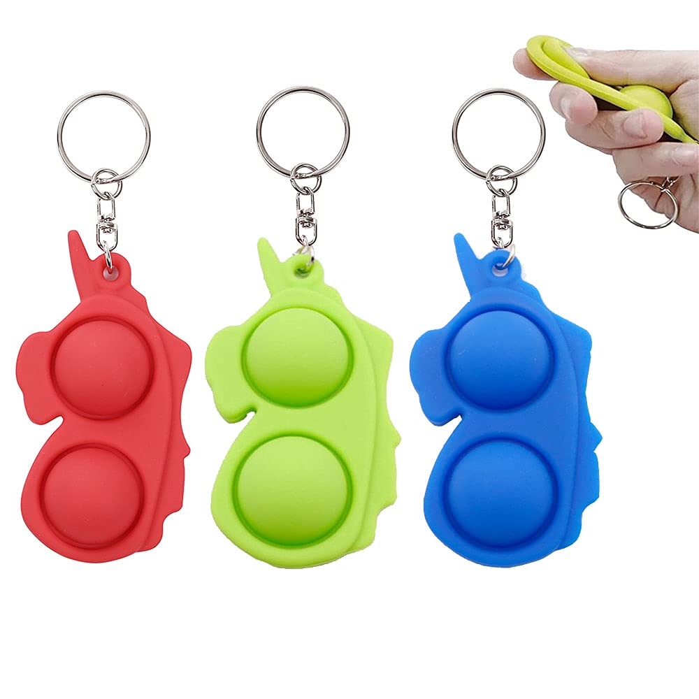 Buy LISM Mini Pop it Keychain Bubble Push Simple Dimple Sensory Pop