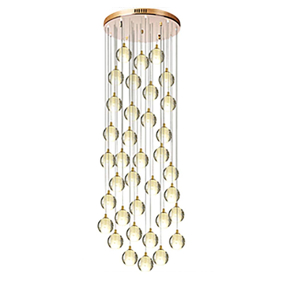 PCXEHUYP Stairs Long Chandeliers,Spiral Staircase Cluster Chandelier Ceiling Light Fixture for Hotel Living Room Home Bar, K9 Crystal Spiral Chandelier-Silver misalmed Arrang(12)
