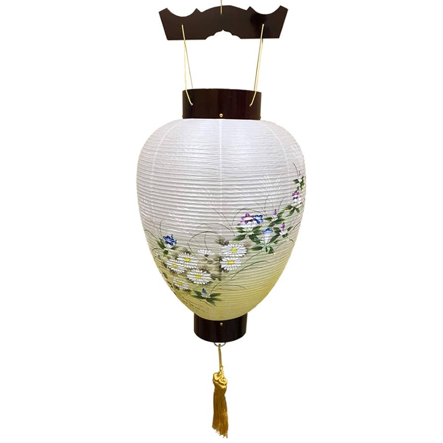 Amazon｜お仏壇のはせがわ 吊り下げ 盆提灯 御所 清水 電池灯付