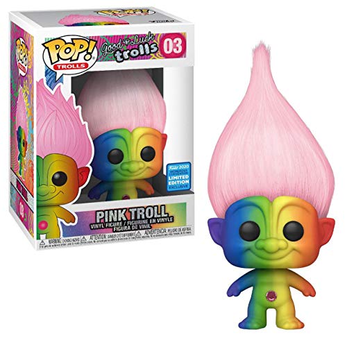 Funko 46312 Pop! Trolls - Troll Rosa - WonderCon 2020 EDICIÓN Limitada