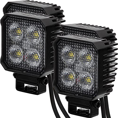 LED-MARTIN® RS1700 - LED-Rückfahrscheinwerfer/Arbeitsscheinwerfer - 1700lm - eckig - 12V/24V - ECE-R23 Typenprüfung - 100% zulässig - für alle Typen - schwarz