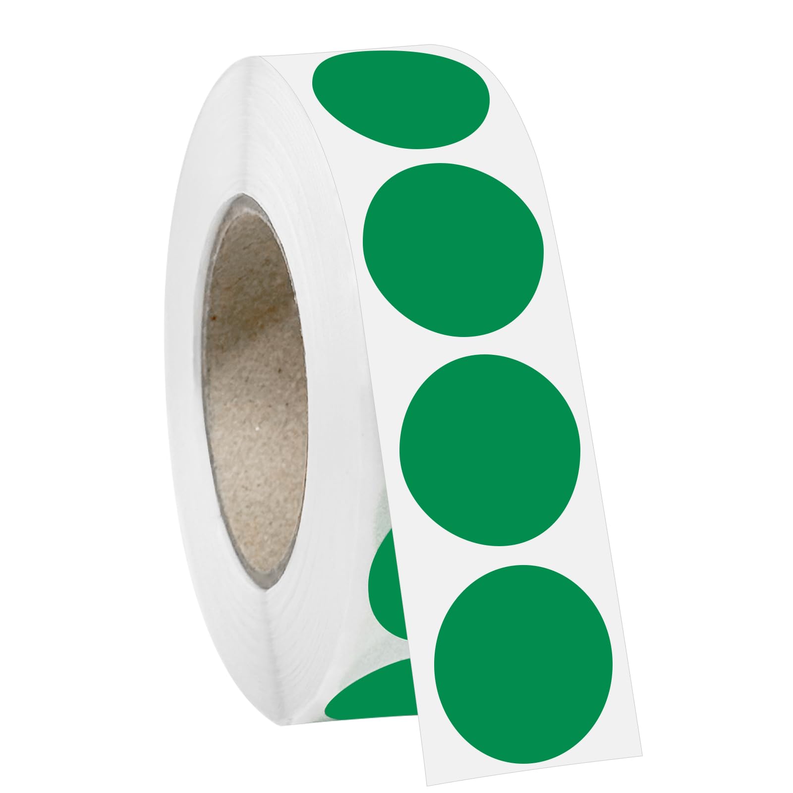 1000 PCS 3/4" Green Dot Stickers Round Circle Coding Labels