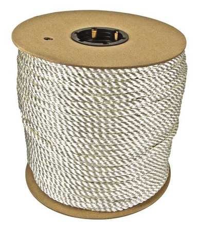 Rope, Nylon, 3/8in Dia, 600 ft., 322lb.