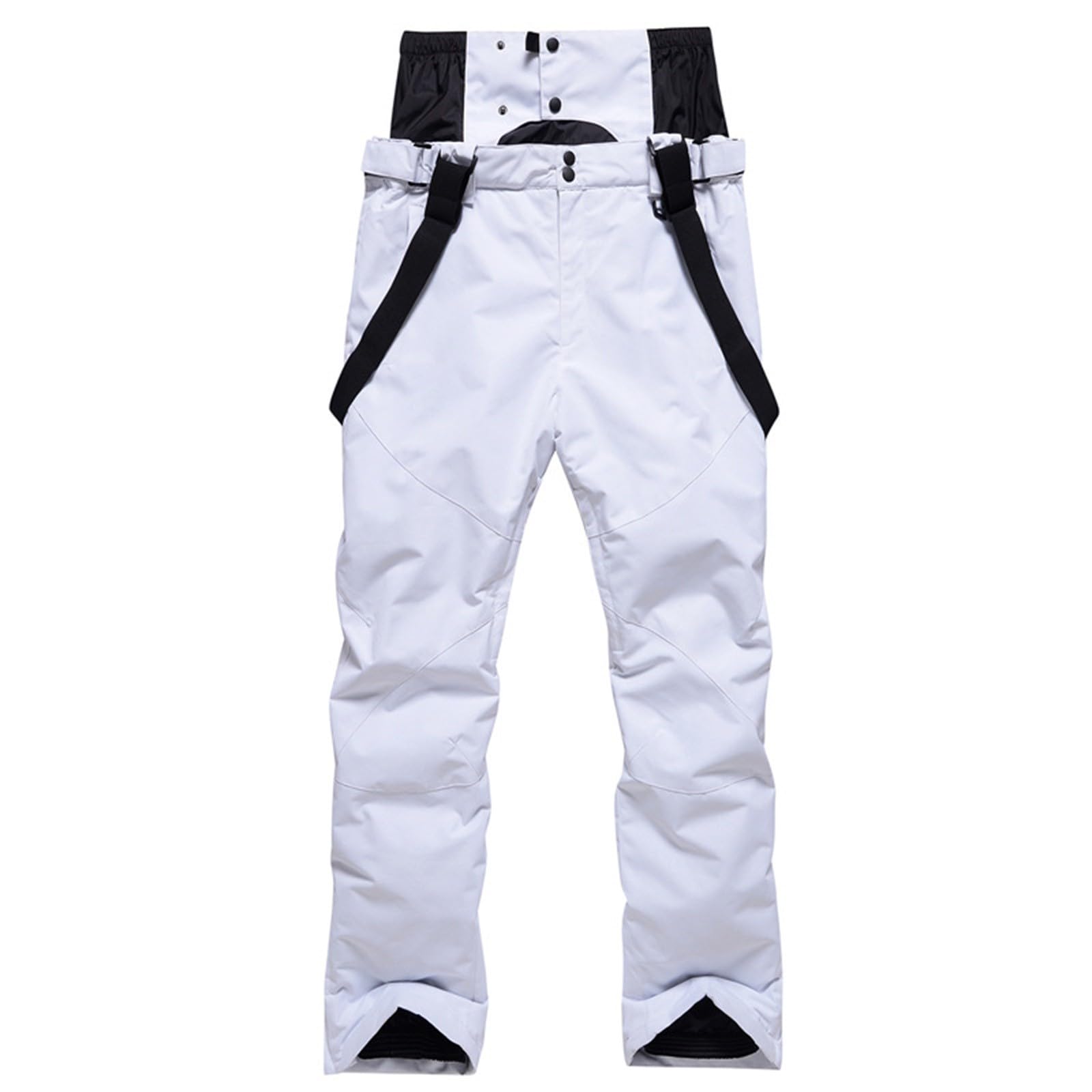 Pantalones térmicos de esquí para mujer, pantalones de nieve a prueba de nieve, pantalones de esquí cómodos, pantalones de esquí, pantalones de snowboard gruesos, traje de esquí térmico, color sólido,