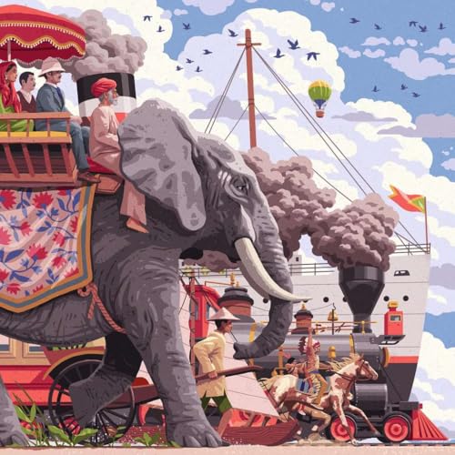 Ravensburger Art & Soul: Around The World in 80 Days - Rompecabezas de 750 Piezas con Póster miniatura 2