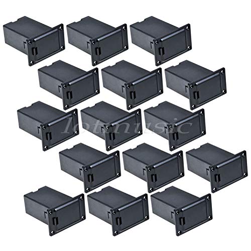 15 Pcs Guitar Bass Pickup Holder Case Cover 9V