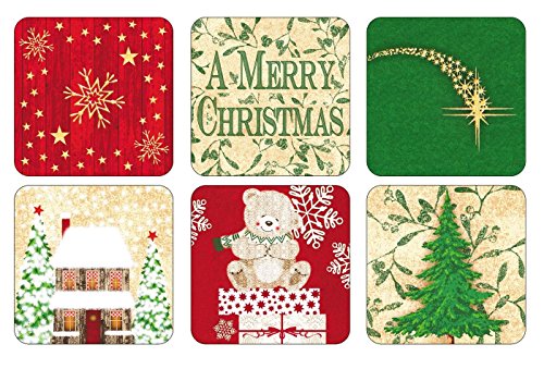 Pimpernel Set of 6 Christmas Blessing Coasters