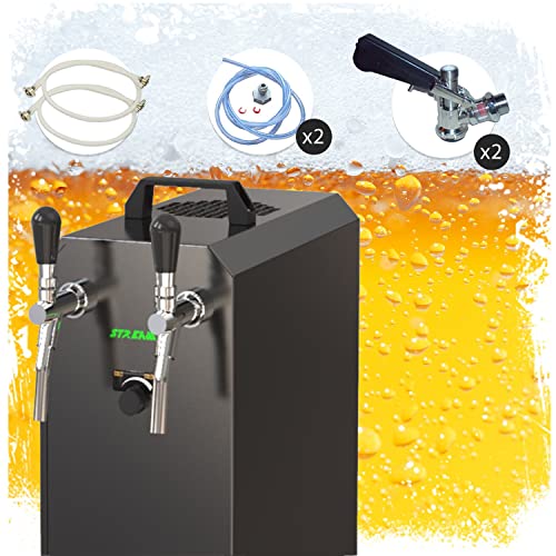Il kit completo di vostra scelta: oltre all'impianto di spillatura della birra Stream 50K con pompa ad aria, il kit contiene tutti gli elementi necessari per il collegamento rapido del dispositivo – tutto ciò di cui avete bisogno per una perfetta erogazione della birra. Puoi scegliere quale testa di erogazione hai bisogno o il kit senza.