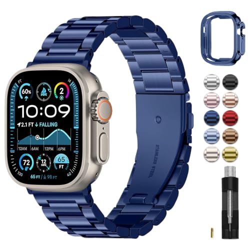 Image of Fullmosa Metal Band with Case for Apple Watch 49mm Ultra 3 2 1