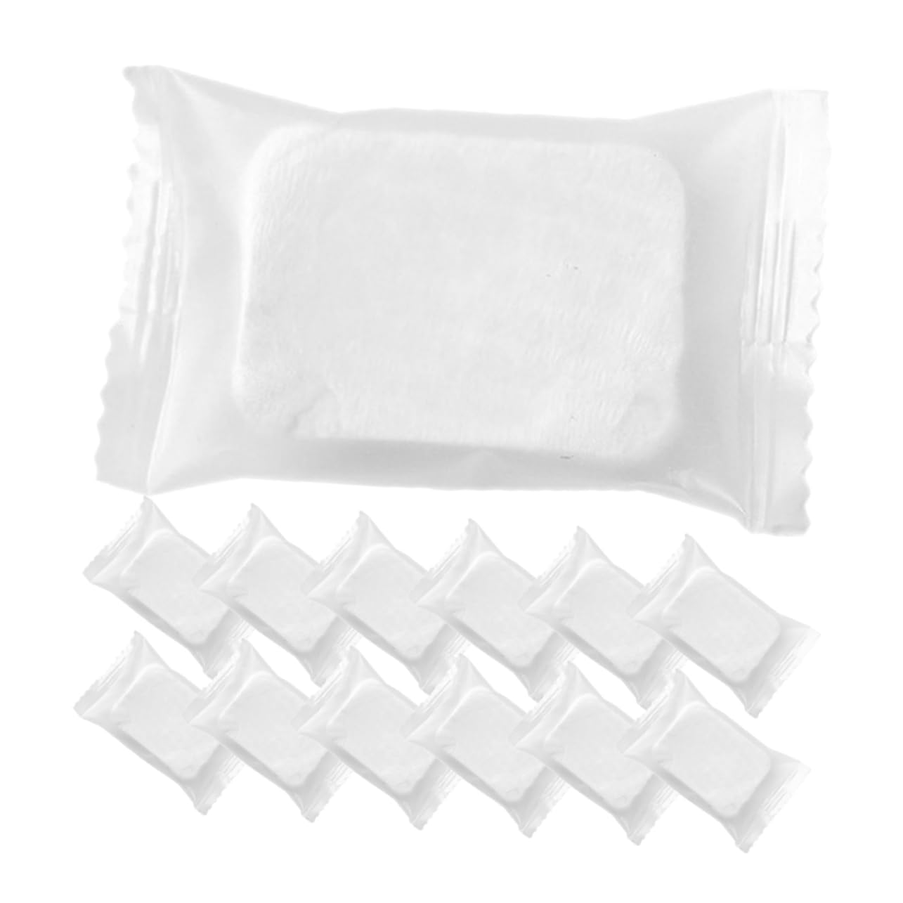 Dischetti Struccanti Non Tessuto Compressi 50 Pezzi | 1 Confezione Bianco, Uso in Viaggio e Trasferte, Formato Compatto Multiuso per Rimozione Make-up