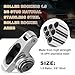 Partsflow sbc roller rockers 1.5 3/8 Stud Natural Stainless Steel Roller Rocker Arms For Small Block Chevy Sbc 305 350 400 SS3501538, DM-SS3501538SA, 3501538