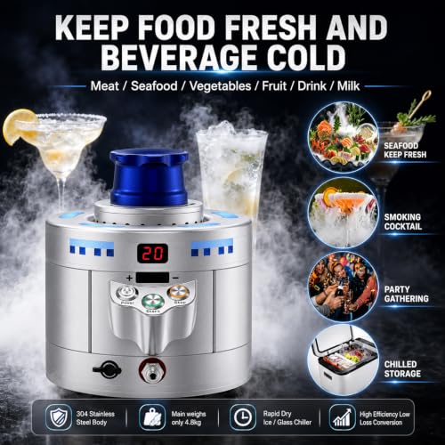 Máquina portátil de hielo seco y enfriador de vasos 25g miniatura 3