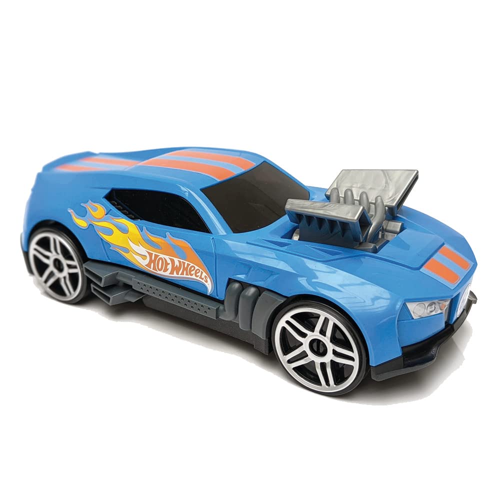 Hot Wheels Car Storage 2in1 Race N' Haul free wheel Car Storage case with Retractable Handle - Stores up to 15 cars (cars not included)