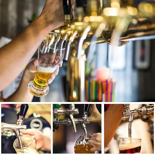 VOBOR Bier Zapfhahn, G5/8 Einstellbarer Bierhahn, Verstellbare Fassbierhahn, Brewing Zubehör für Hause Bar Restaurants
