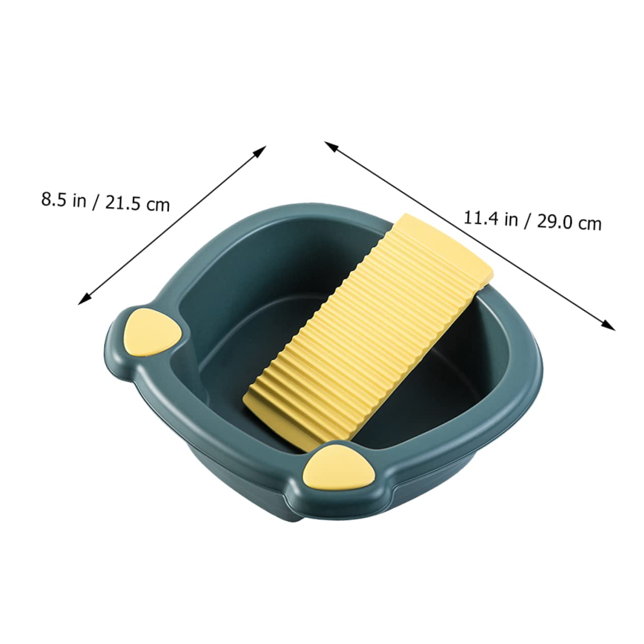 Alipis Lavabo para Lavar Ropa a Mano de Pp Resistente y Ligero, Palangana Gruesa Azul Adecuado para Prendas Delicadas Hogar y Lavandería Diaria