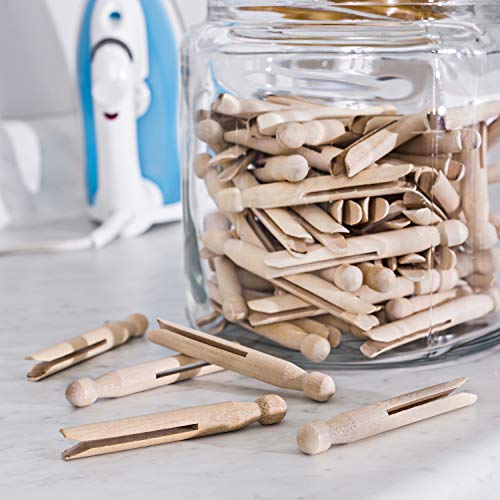 Honey-Can-Do-Round-Wooden-Clothespins-100-Pack