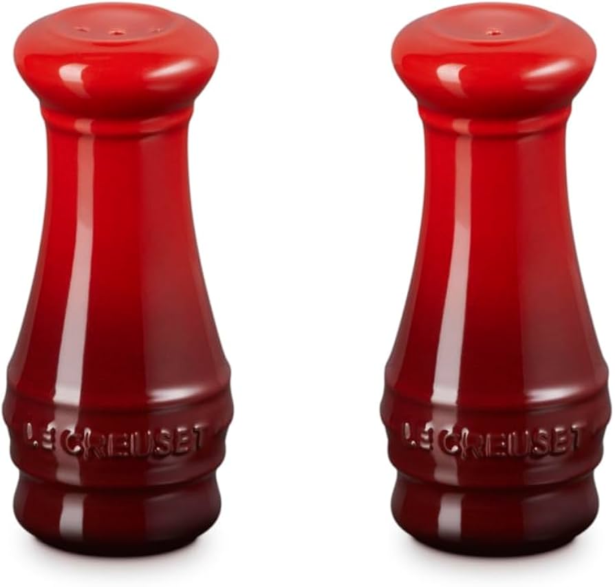 Amazon.com: Le Creuset, Salt and Pepper Shaker Set of 2 - Cerise Amazon.com: Le Creuset, Salt and Pepper Shaker Set of 2 - Cerise