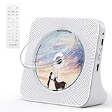 Gueray CDプレーヤー 卓上 Bluetooth送受信対応 スピーカー内蔵 cdplayer 多機能 USB再生 AUX入力 A-Bリピート 定時OFF機能 cdラジカセ ワイドFMラジオ cdラジオ プレイヤー 語学学習 音楽鑑賞 防災 PSE認証済み 日本語説明書付き 充電不可 ホワイト