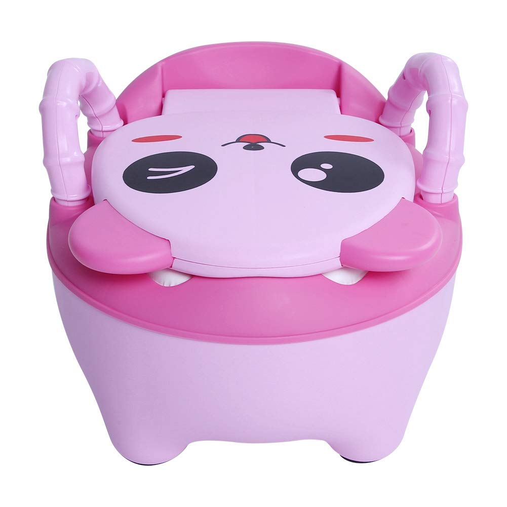 Simpatico Vasino per Bambini con Design Staccabile per Bambini Blu 14,2 X 9,1 X 12,2 Pollici (Roseo)