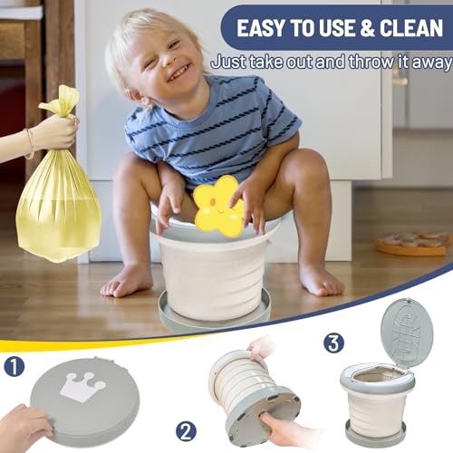 Image of Portable Potty for Toddler,Travel Potty Seat for Toddler,Travel Toilet Kids