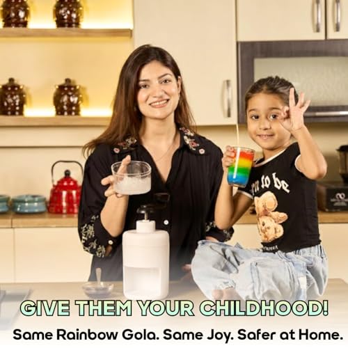 Image of InstaCuppa Manual Ice Shaver | Skip Street Vendors, Make Hygienic Gola & Slush at Home | Fluffy Shaved Ice in Seconds | Kid-Safe & Family-Friendly | No Electricity | Includes Ice Mold Cup