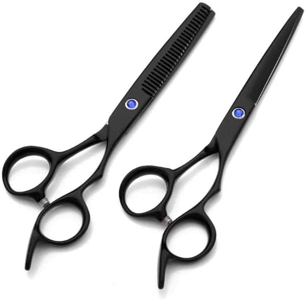 Ciseaux amincissants de coiffure en acier 440C de haute précision avec diamant