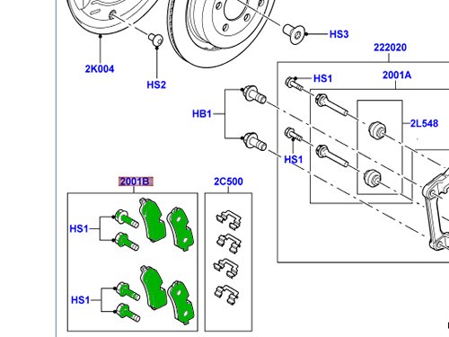 LAND ROVER BRAKE PADS FRONT RANGE ROVER 06-09 RANGE ROVER SPORT 05-09 LR3 NEW FERODO LR019618