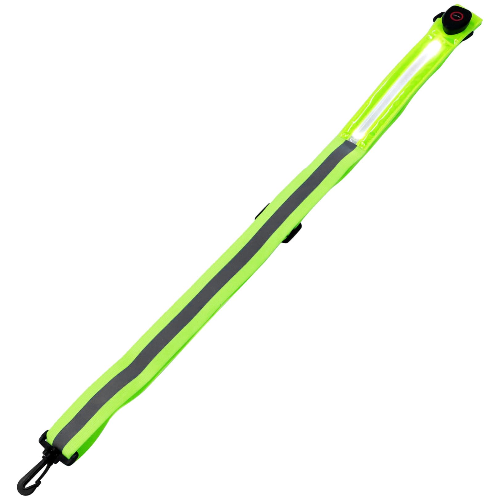 ibasenice Ceinture de Course Réfléchissante LED Bandes Lumineuses Rechargeables pour Activités Nocturnes Équipement de Sécurité Hautement Visible pour Jogging et Randonnée