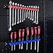 CASOMAN 6 Piece Screwdriver Organizer and Wrench Organizer, Hand Tool Holder, Plastic Rail Wrench Hanger with Clips