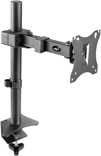ELG Full Motion Swivel Monitor Desk Mount Stand up to 34'' Screen, Adjustable Arm Height Position, Computer Monitor Stand, GamingHome Office, F50N,