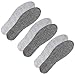HEALLILY Warm Lambs Wool Insoles 3 Pairs Unisex Warm Insoles Warm Foot Insole Aluminum Foil Double Side Non-Woven Fabric for Men and Women Memory Foam Insoles