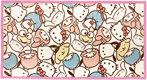 丸眞 ロングブランケット サンリオ キャラクターズ フェイシーズキャラミックス H80×W150cm かわいい ふわふわ おしゃれ 防寒グッズ 3245011600