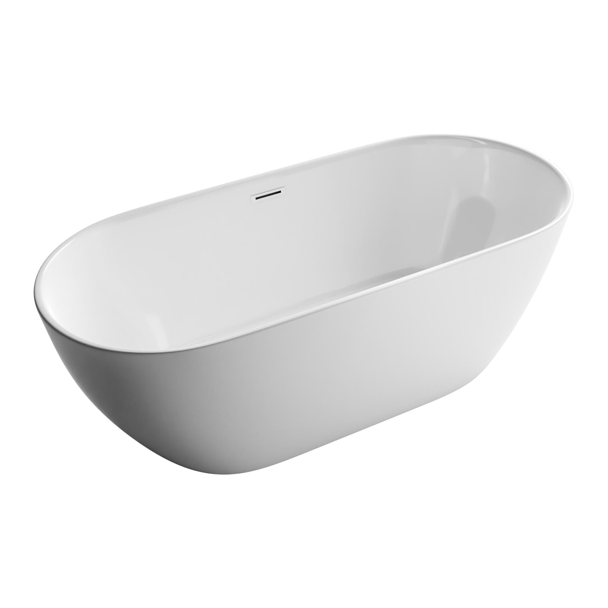 Bernstein Freistehende Badewanne JAZZ PLUS 2.0 Weiß glänzend 180 x 80 cm