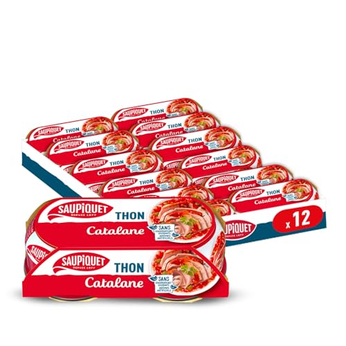 SAUPIQUET - Thon Sauce Catalane - À Consommer Chaud ou Froid - Issu d'une Pêche Traçabilité...