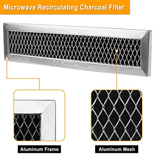 Wb02X11550 Wb02X28929 Charcoal Filter Compatible With G-E Microwave Direct Replacement Wb02X11550 Jx81L Ap5788200 Ps8746150 2 Pack #TOP2