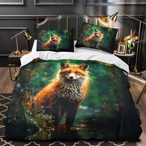 DAZBDEOCK Juego de ropa de cama de 3 piezas con diseño 3D impreso para decoración de habitación, cremallera, ultra suave, funda de edredón transpirable y duradera para adolescentes, niños, jóvenes
