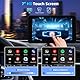 Wireless Carplay Display mit A-pple Carplay & Android Auto, 7 Zoll Tragbares Autoradio mit Bildschirm, Navigationsgeräte für Auto mit Rückfahrkamera, Bluetooth, Mirror Link, Voice Control, FM, AUX