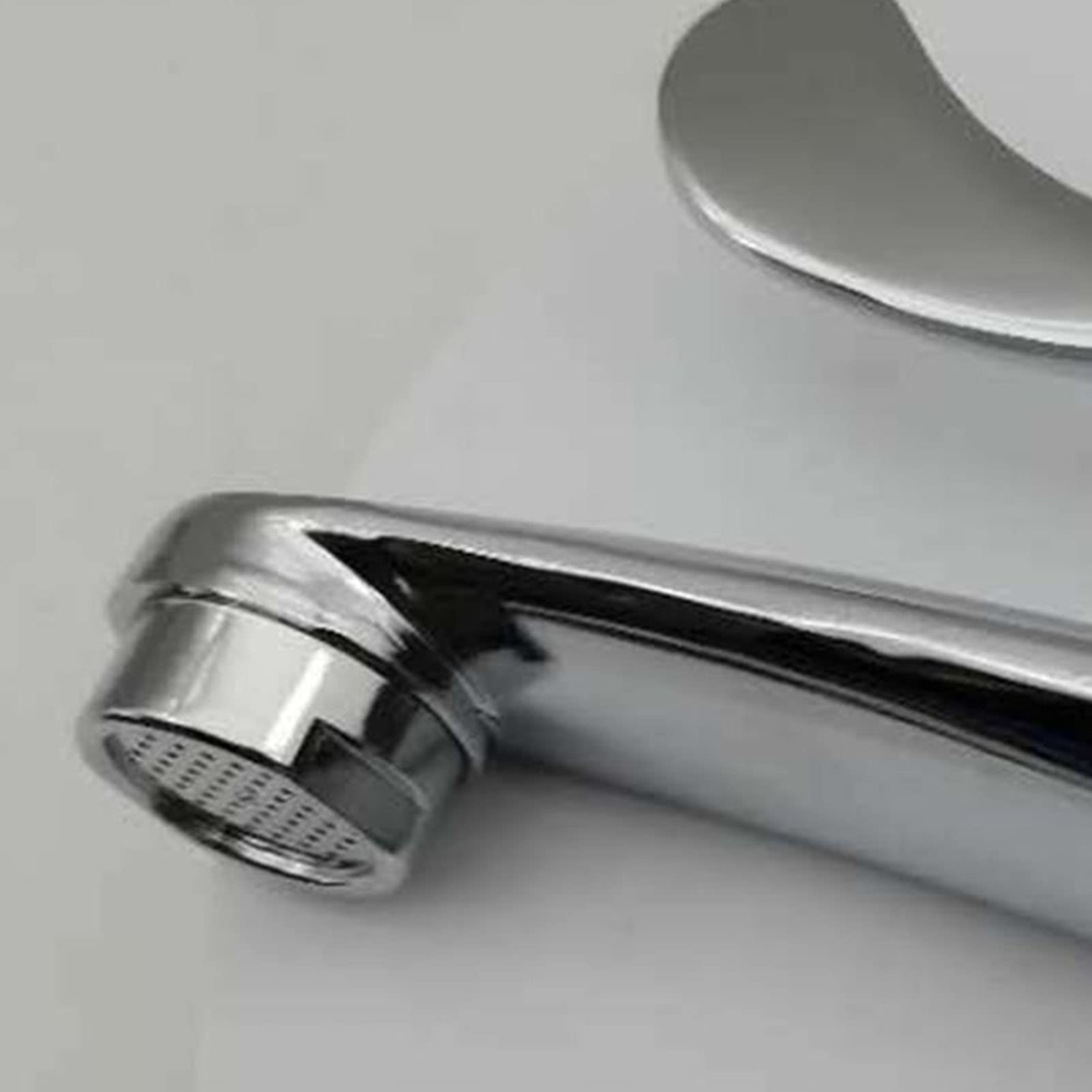 Tyenaza Single Cold Faucet Single Handle Bathroom Faucet Zinc Alloy Electroplating Surface Bathroom Basin Sink Tap for Home — view 8