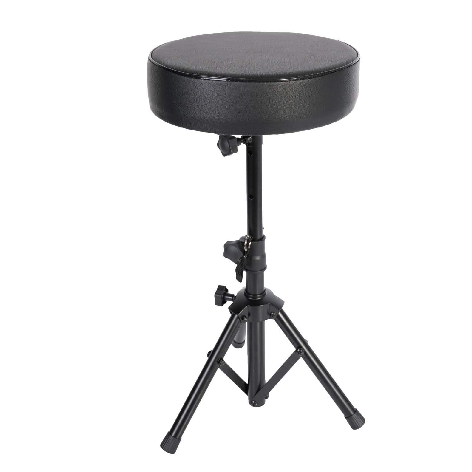 SKR01 - Ibiza - Taburete redondo con altura regulable en polipiel, ideal para piano, batería, etc.