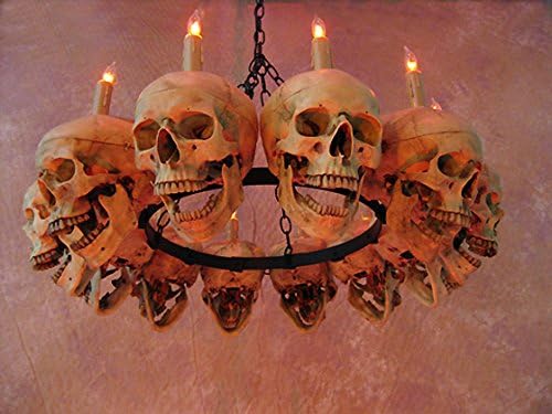 Skull Chandelier w/ 12 Skulls