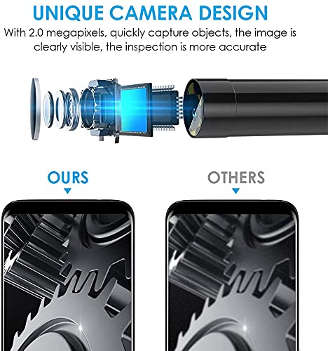 Usb Snake Inspection Camera, 2.0 Mp Ip67 Waterproof Usb C Borescope, Type-C Scope Camera With 8 Adjustable Led Lights For Android, Pc2 #TOP1
