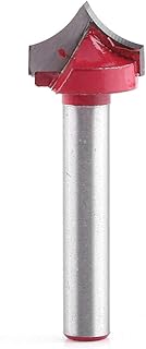 Akozon V-Nut Milling Cutter 6 mm Shank 3D CNC Engraving V Groove Needle Point Milling Cutter Woodworking Bit Carving Tool CNC V-Groove Cutter Tungsten Steel Woodworking Sharp Cutting Tool(16mm)