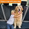 Honest-Dog-Car-Seat-Covers-with-Mesh-WindowDog-seat-Cover-with-Side-Flap-for-Cars-Trucks-and-Suvs-Waterproof-Nonslip-Pet-Seat-Cover-for-BackseatBlack-57W-x-47L Dog seat Cover with Side Flap for Cars