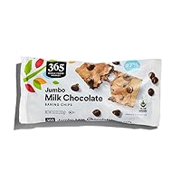 Vista 1 de 365 by Whole Foods Market - Chips de chocolate al leche para hornear jumbo, 10 oz
